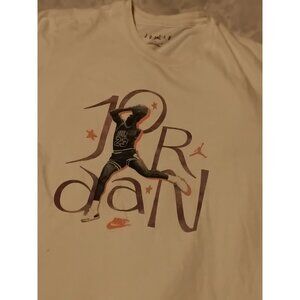 Nike Air Jordan Graphic Tee White Michael Jordan Size L